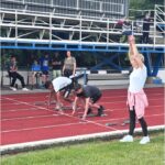 Atletický víceboj na stadionu v Bílině